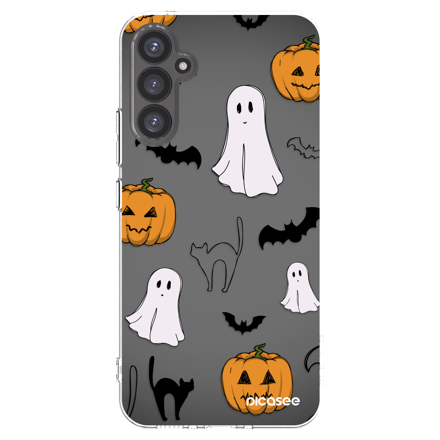 Picasee átlátszó szilikon tok az alábbi mobiltelefonokra Samsung Galaxy A34 5G A346B - Spooky crew