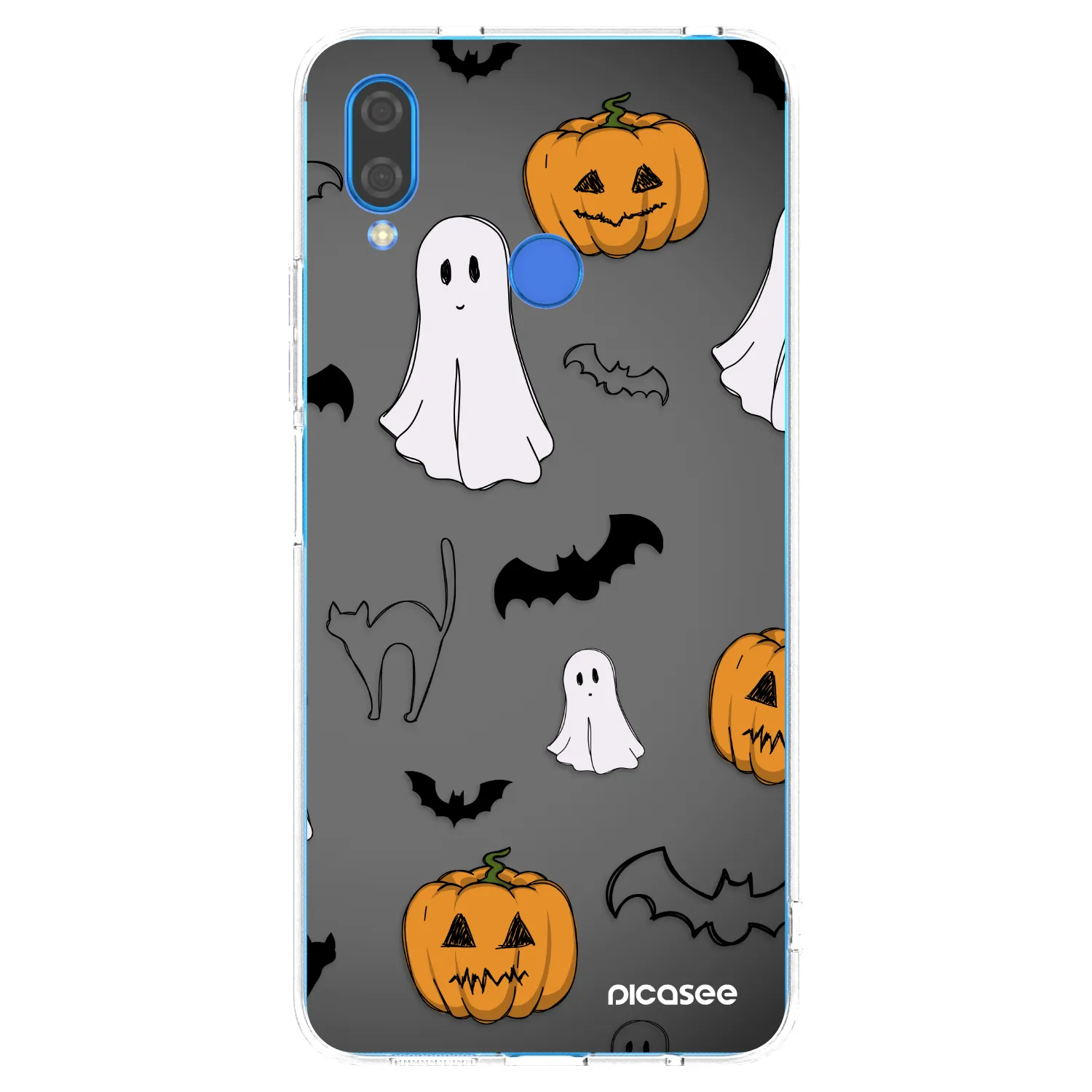 Picasee átlátszó szilikon tok az alábbi mobiltelefonokra Huawei Nova 3 - Spooky crew