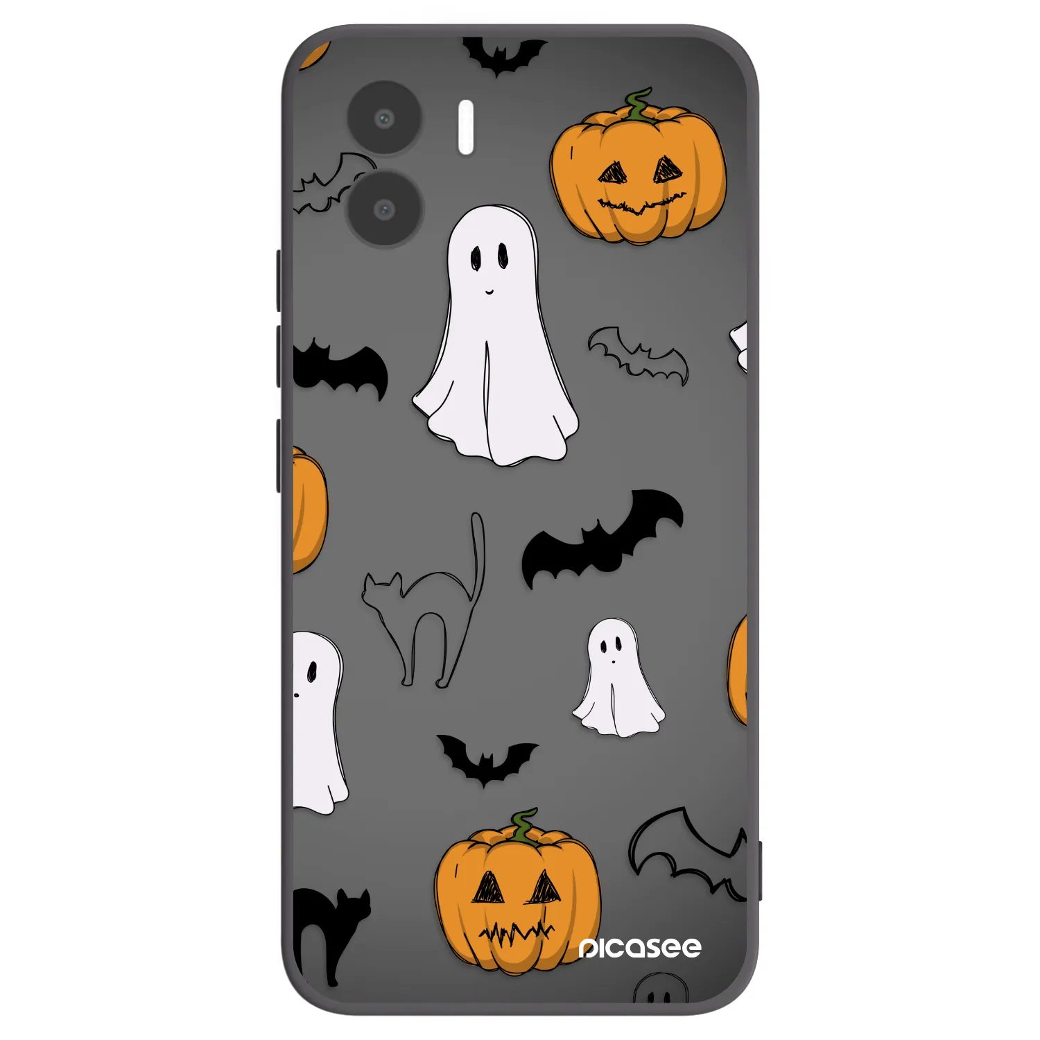 Picasee fekete szilikon tok az alábbi mobiltelefonokra Xiaomi Redmi A2 - Spooky crew