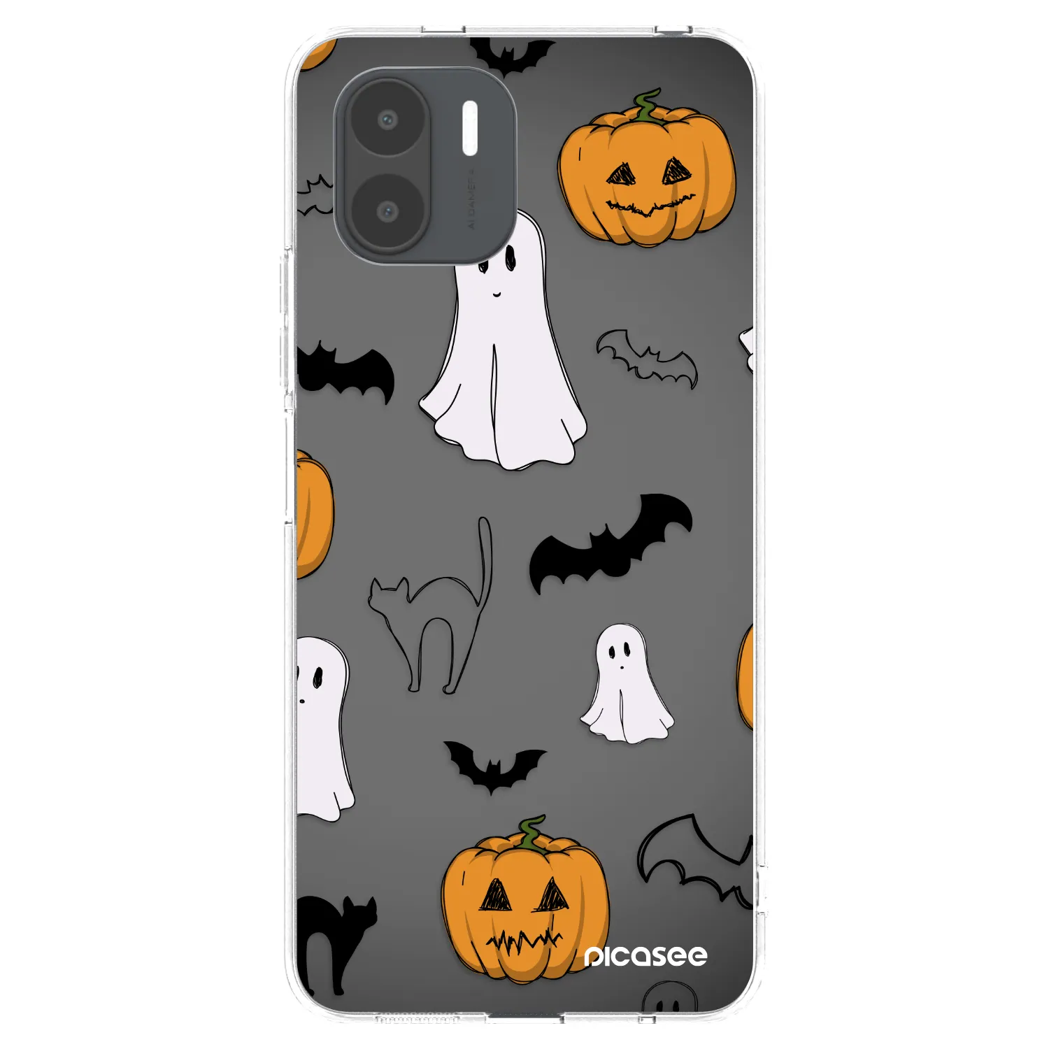 Picasee átlátszó szilikon tok az alábbi mobiltelefonokra Xiaomi Redmi A2 - Spooky crew