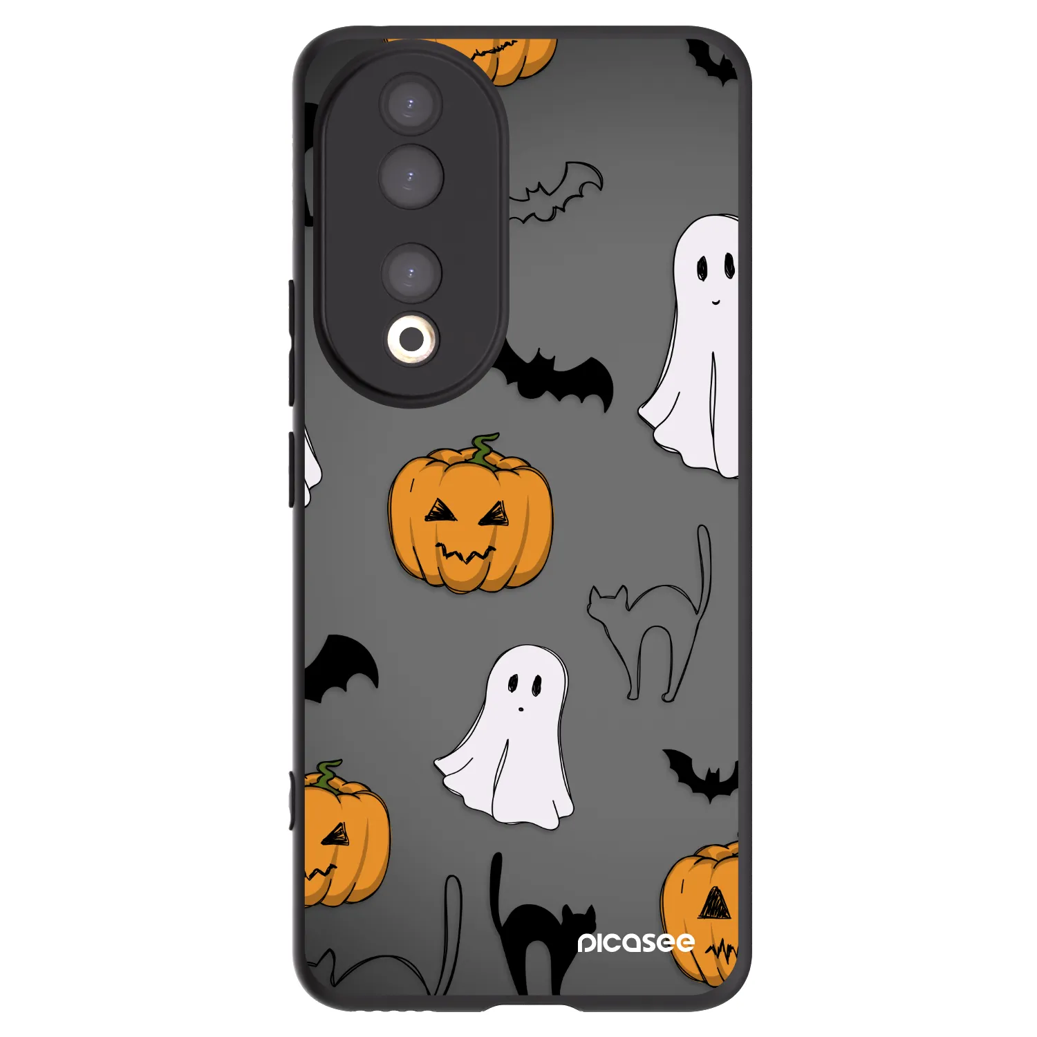 Picasee fekete szilikon tok az alábbi mobiltelefonokra Honor 90 5G - Spooky crew