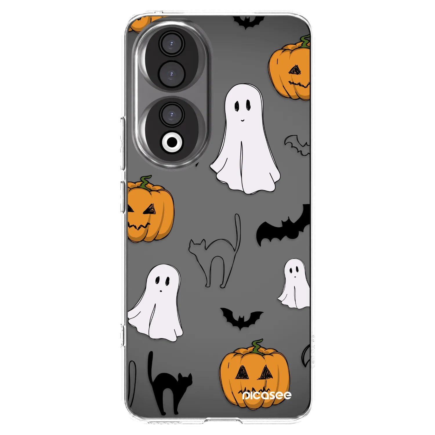 Picasee átlátszó szilikon tok az alábbi mobiltelefonokra Honor 90 5G - Spooky crew