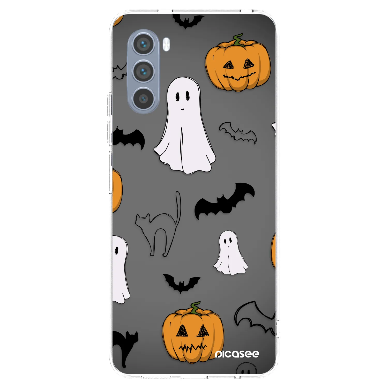 Picasee átlátszó szilikon tok az alábbi mobiltelefonokra Motorola Moto G62 - Spooky crew