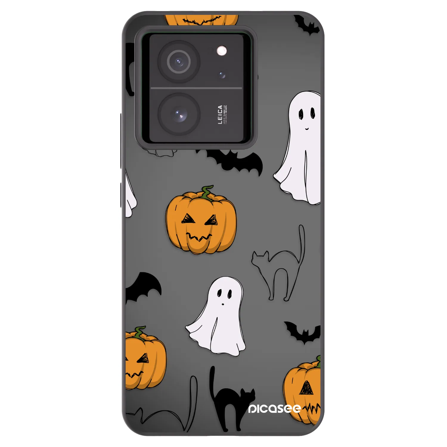 Picasee fekete szilikon tok az alábbi mobiltelefonokra Xiaomi 13T Pro - Spooky crew