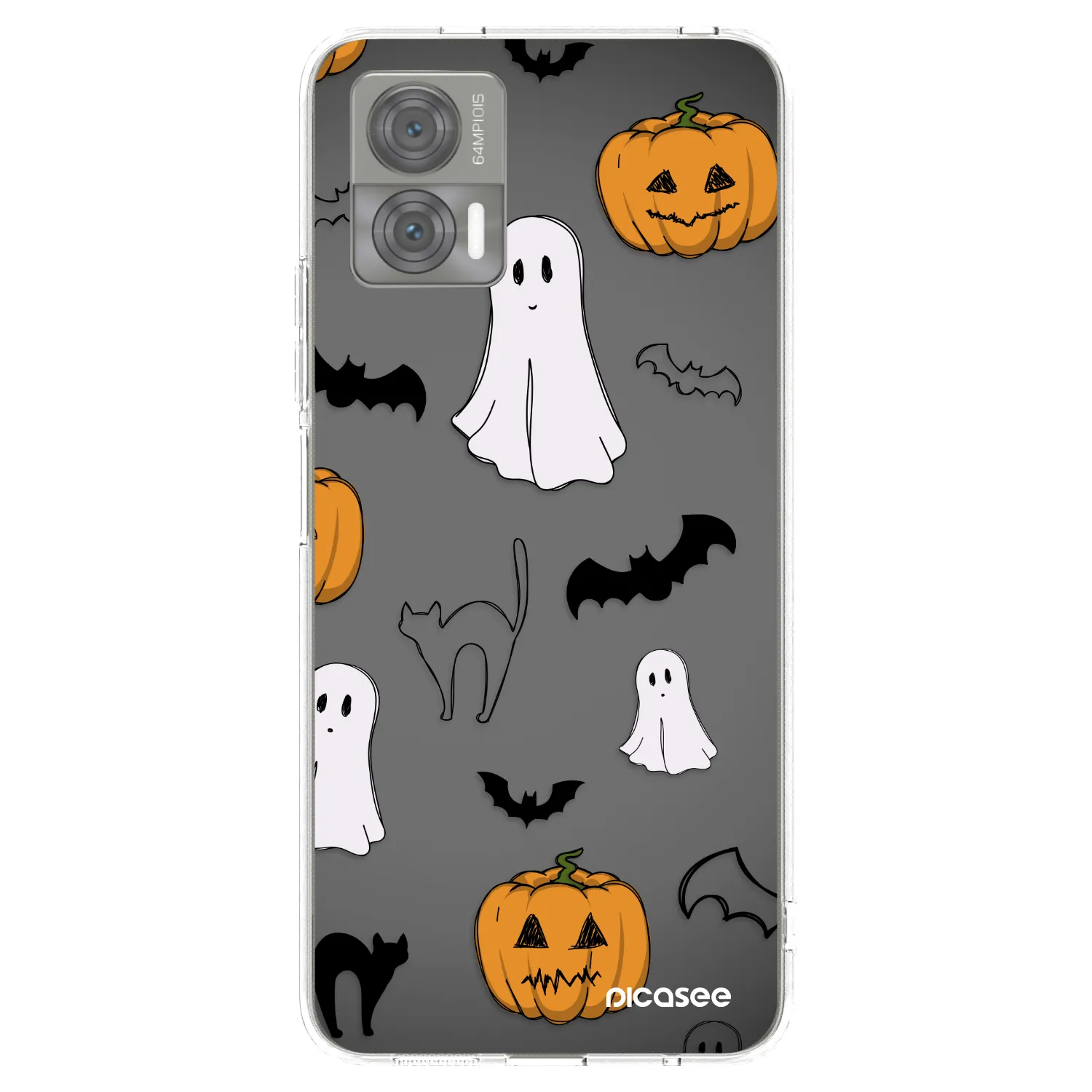 Picasee átlátszó szilikon tok az alábbi mobiltelefonokra Motorola Edge 30 Neo - Spooky crew