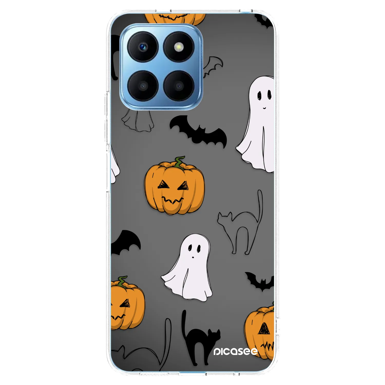 Picasee átlátszó szilikon tok az alábbi mobiltelefonokra Honor 70 Lite - Spooky crew