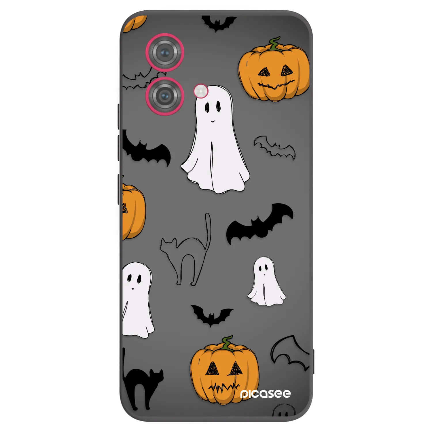 Picasee fekete szilikon tok az alábbi mobiltelefonokra Motorola Moto G84 5G - Spooky crew
