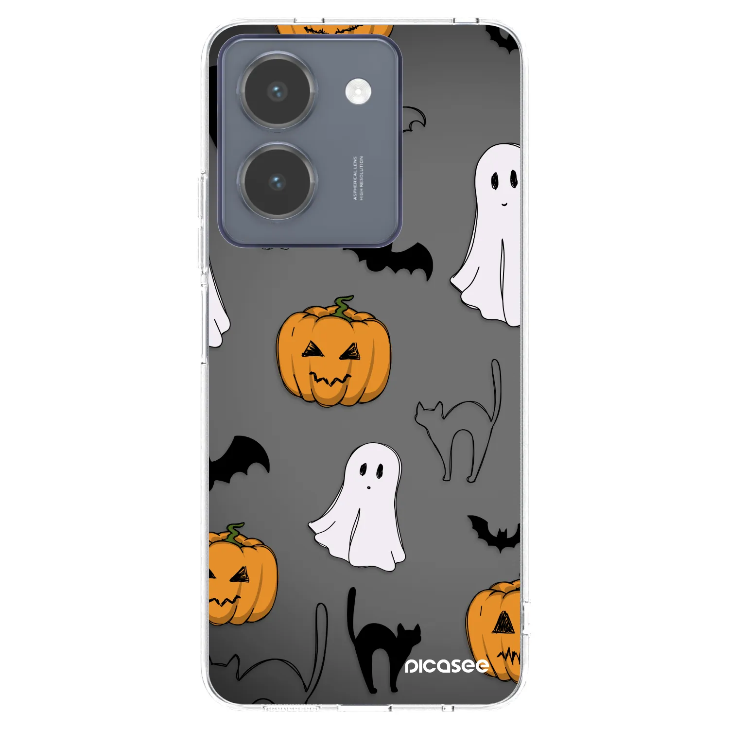 Picasee átlátszó szilikon tok az alábbi mobiltelefonokra Vivo Y36 4G - Spooky crew