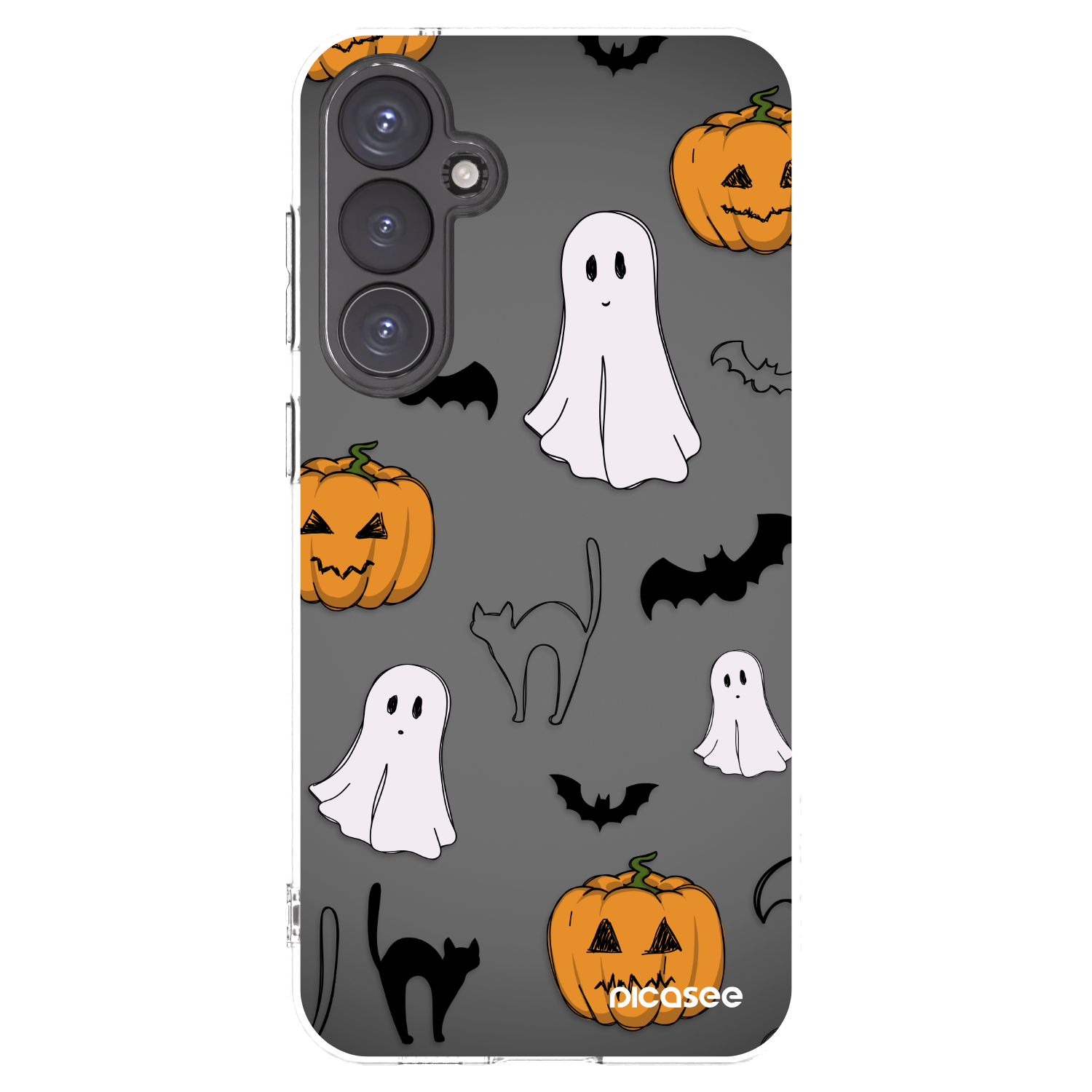 Picasee átlátszó szilikon tok az alábbi mobiltelefonokra Samsung Galaxy S23 FE S711B - Spooky crew