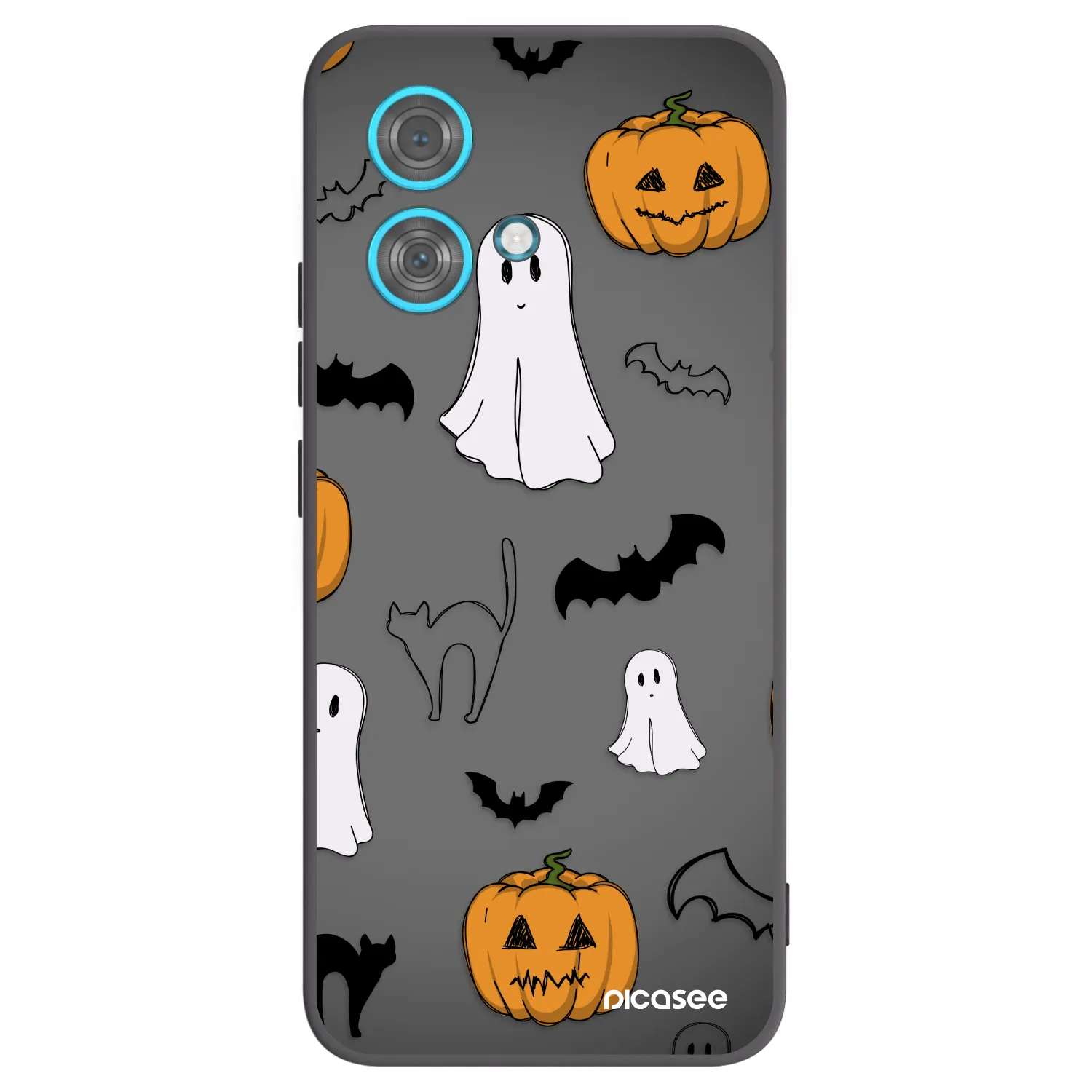Picasee fekete szilikon tok az alábbi mobiltelefonokra Motorola Edge 40 Neo - Spooky crew
