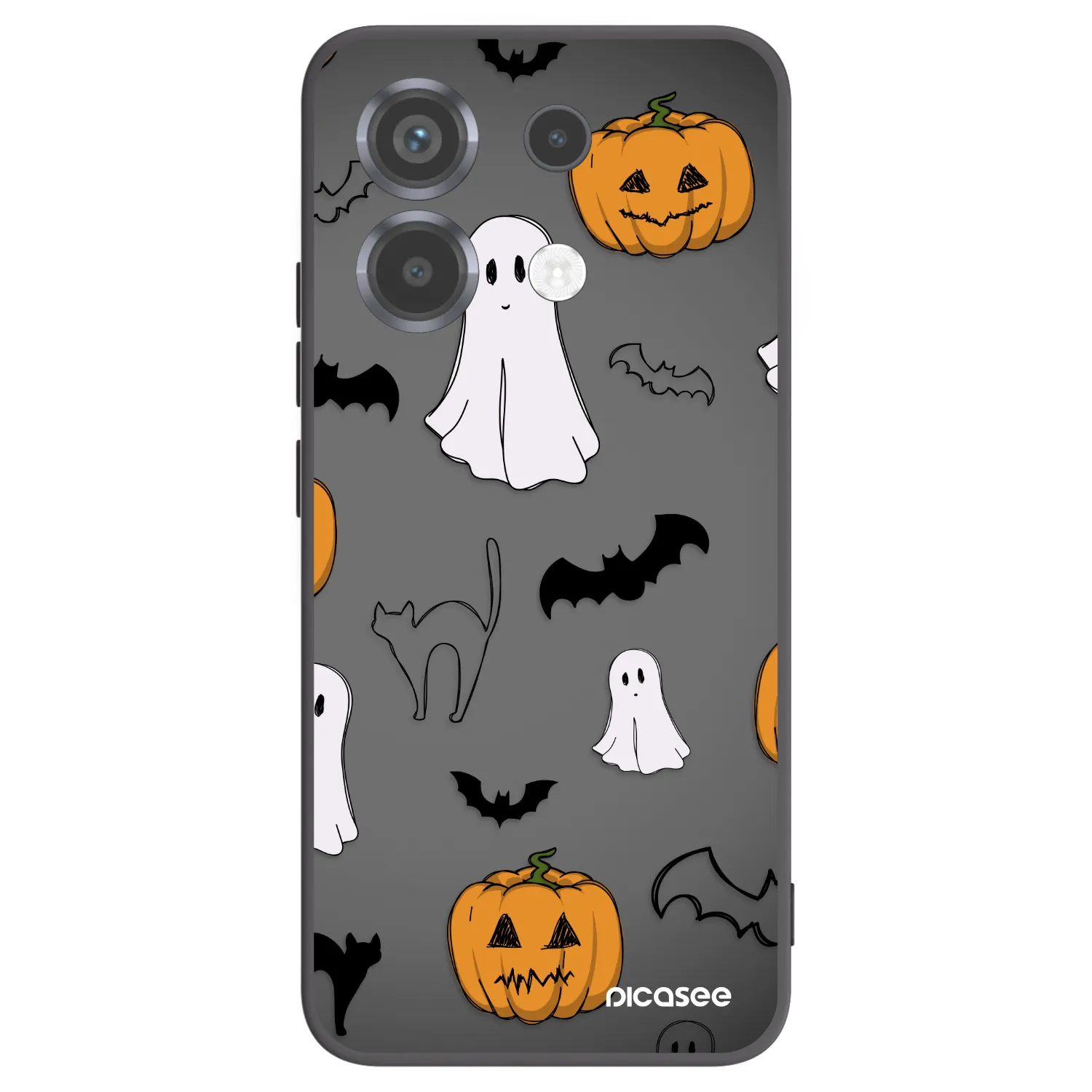 Picasee fekete szilikon tok az alábbi mobiltelefonokra Xiaomi Poco X6 - Spooky crew