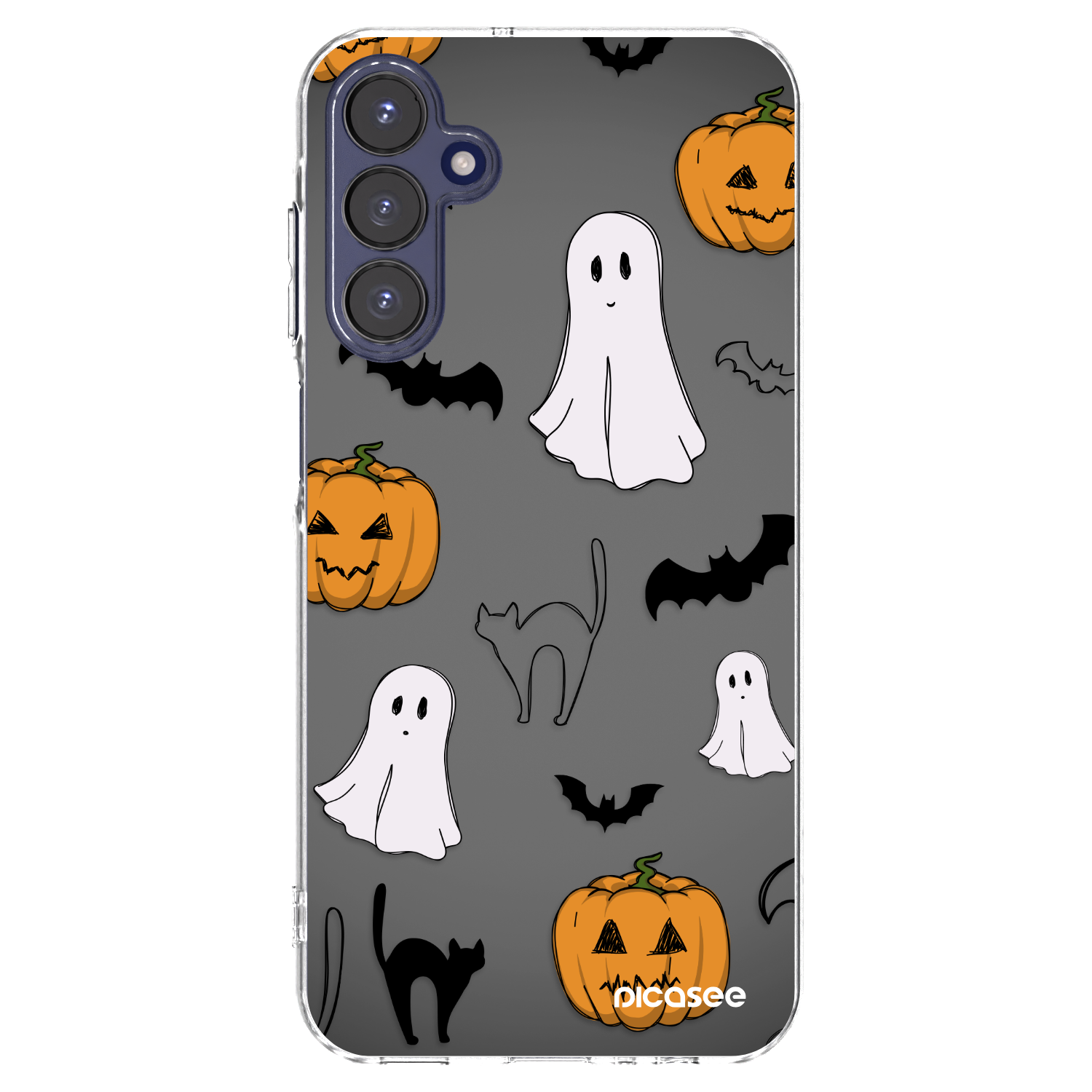 Picasee átlátszó szilikon tok az alábbi mobiltelefonokra Samsung Galaxy A15 A155F 4G - Spooky crew