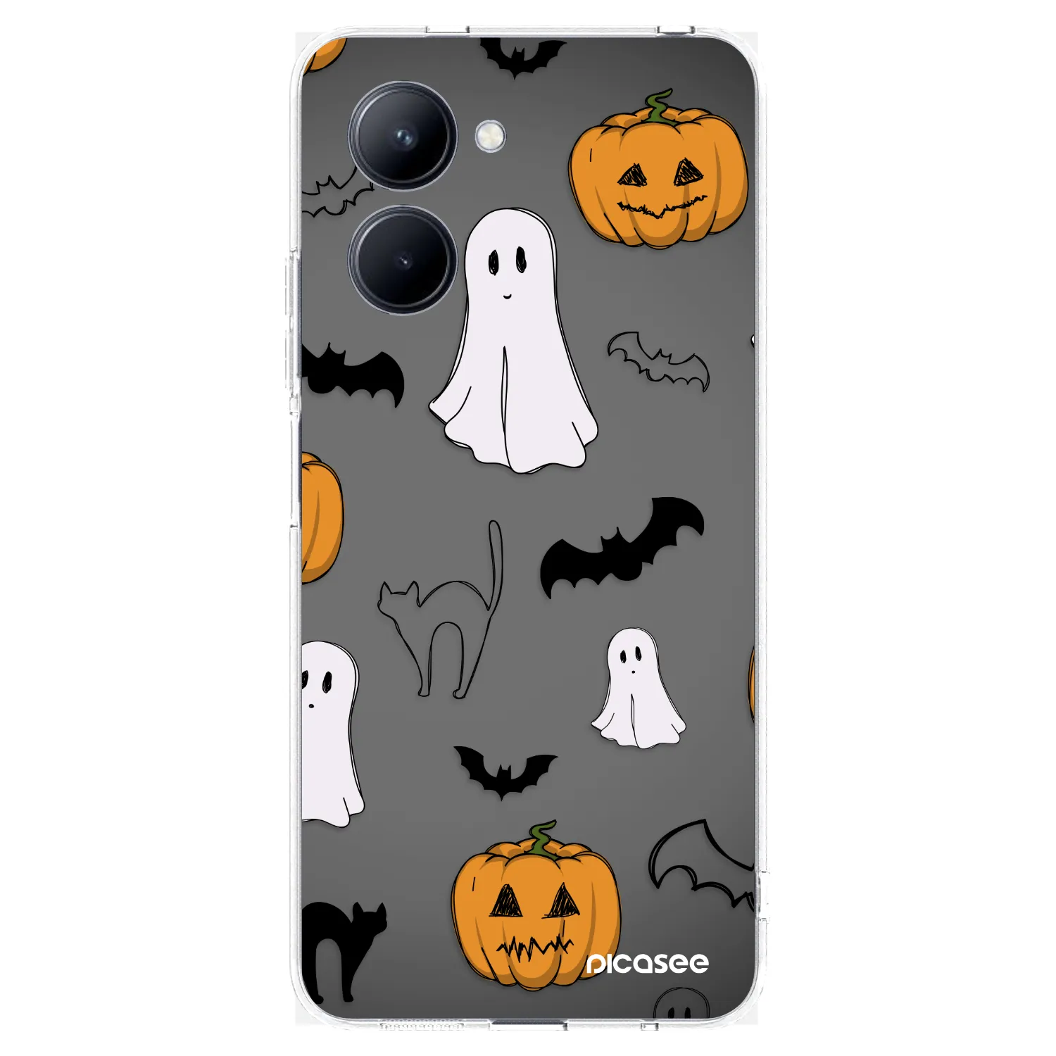 Picasee átlátszó szilikon tok az alábbi mobiltelefonokra Realme C33 (2023) - Spooky crew