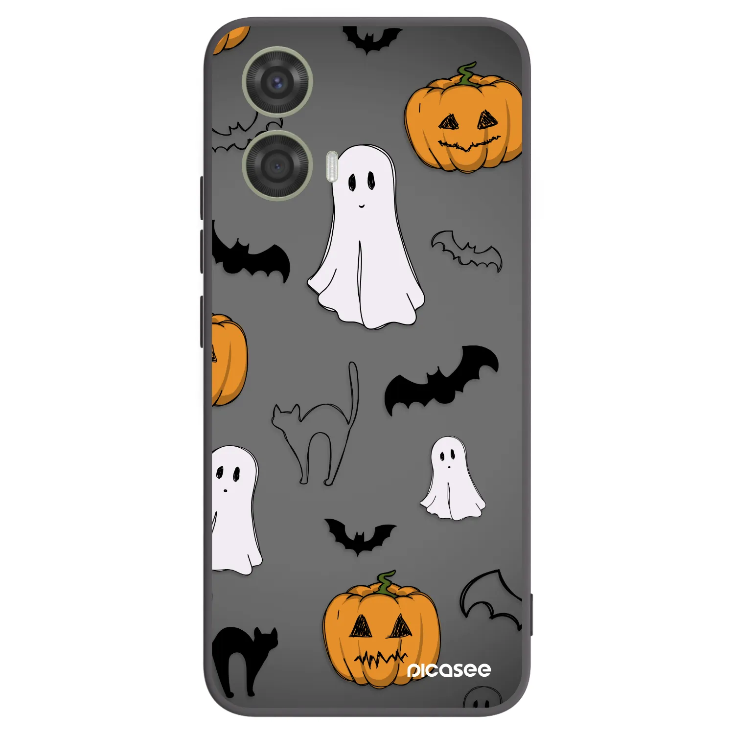 Picasee fekete szilikon tok az alábbi mobiltelefonokra Motorola Moto G24 - Spooky crew