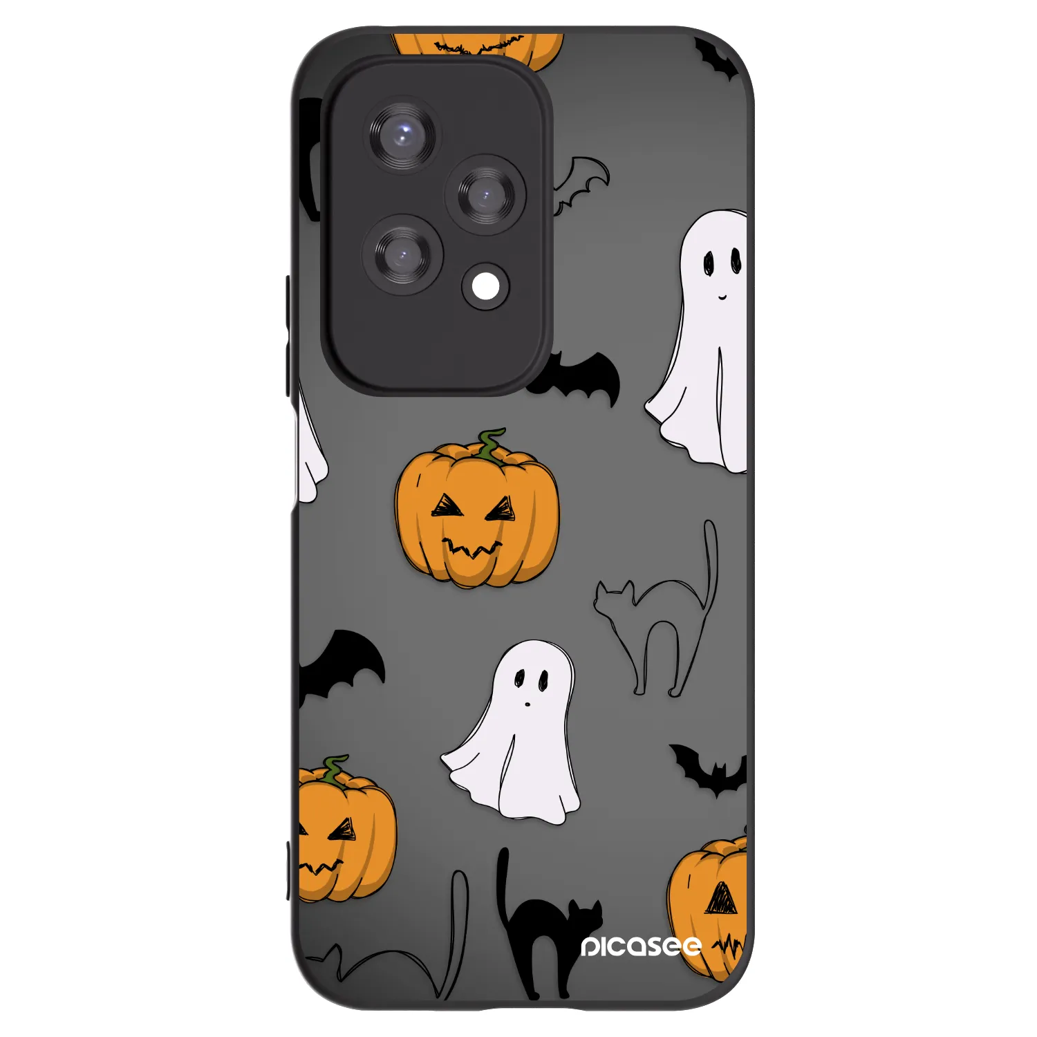 Picasee fekete szilikon tok az alábbi mobiltelefonokra Honor 200 Lite - Spooky crew