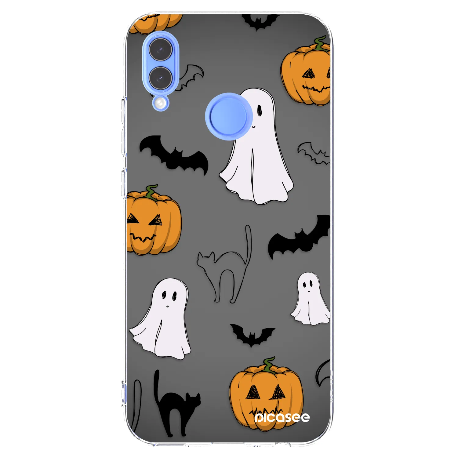 Picasee átlátszó szilikon tok az alábbi mobiltelefonokra Huawei P Smart 2019 - Spooky crew