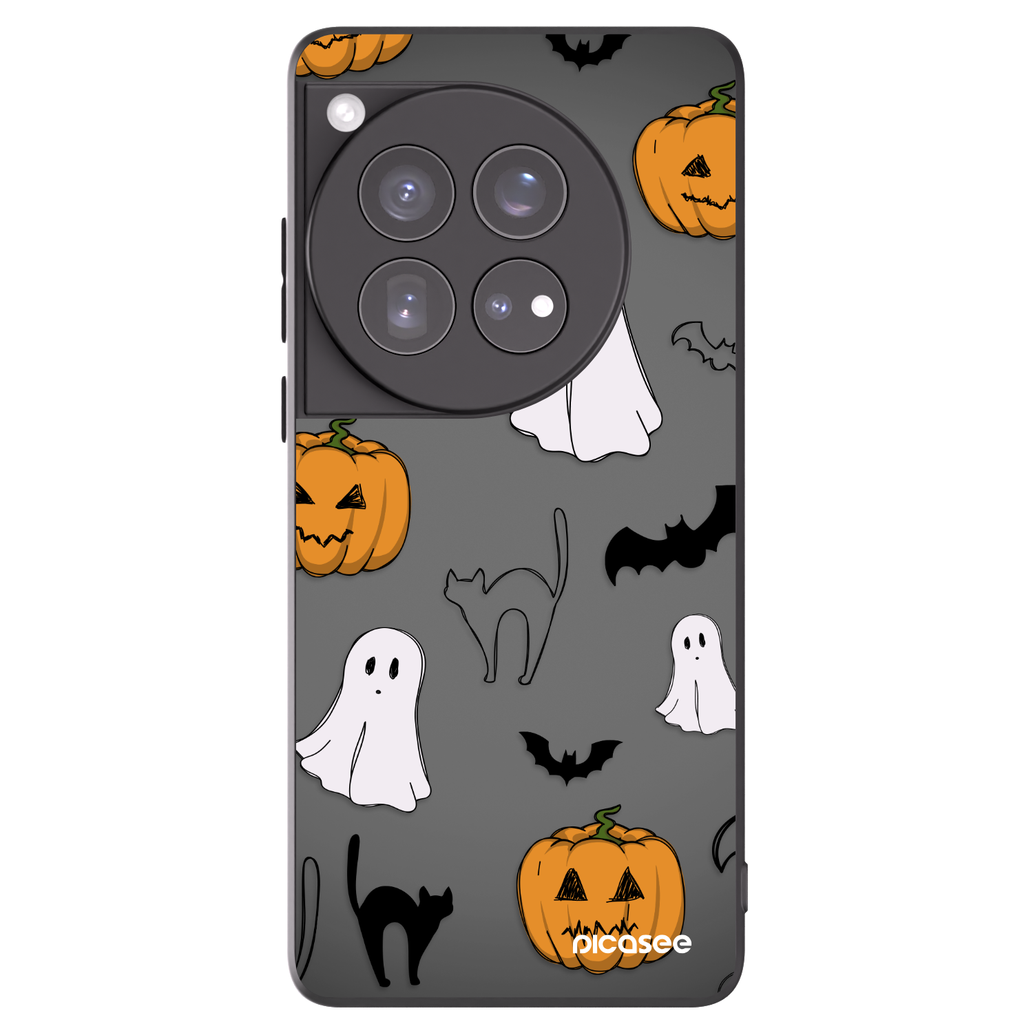 Picasee fekete szilikon tok az alábbi mobiltelefonokra OnePlus 12 5G - Spooky crew