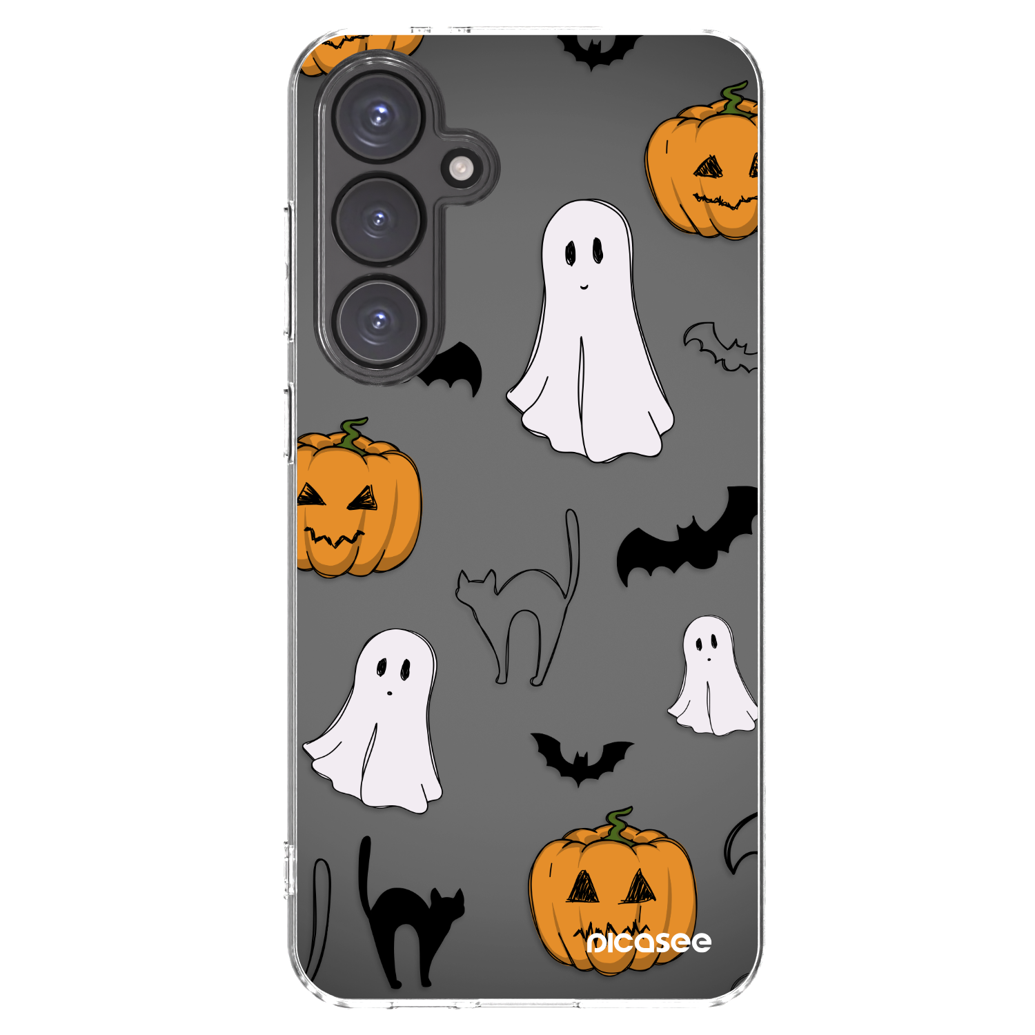 Picasee átlátszó szilikon tok az alábbi mobiltelefonokra Samsung Galaxy S24 FE S721B - Spooky crew