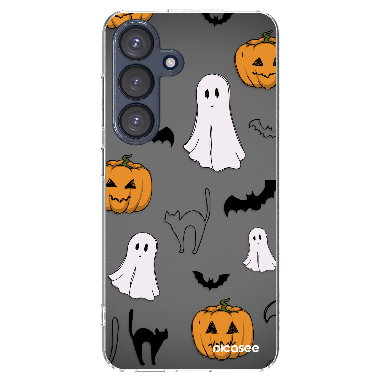 Picasee átlátszó szilikon tok az alábbi mobiltelefonokra Samsung Galaxy S25 5G - Spooky crew