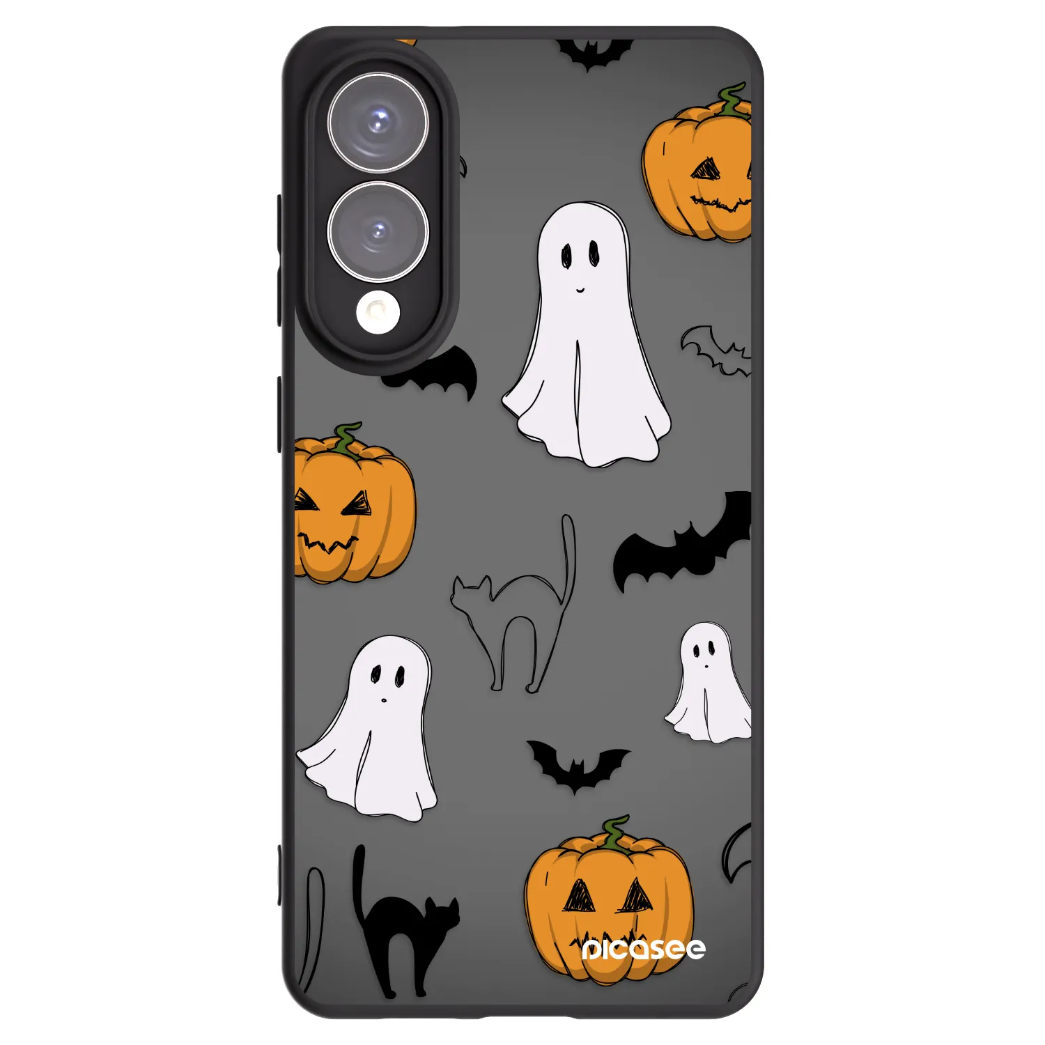 Picasee fekete szilikon tok az alábbi mobiltelefonokra Samsung Galaxy S25 Edge 5G - Spooky crew