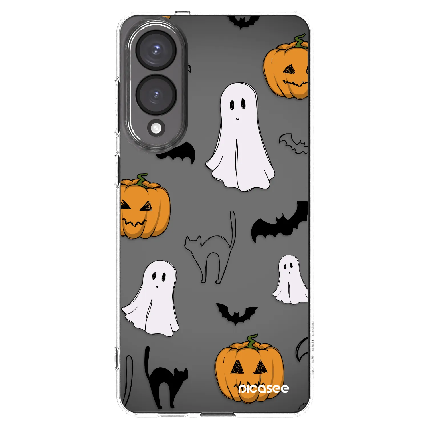 Picasee átlátszó szilikon tok az alábbi mobiltelefonokra Samsung Galaxy S25 Edge 5G - Spooky crew