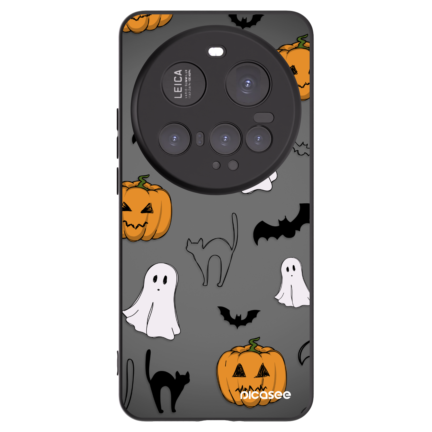 Picasee fekete szilikon tok az alábbi mobiltelefonokra Xiaomi 15 Ultra - Spooky crew