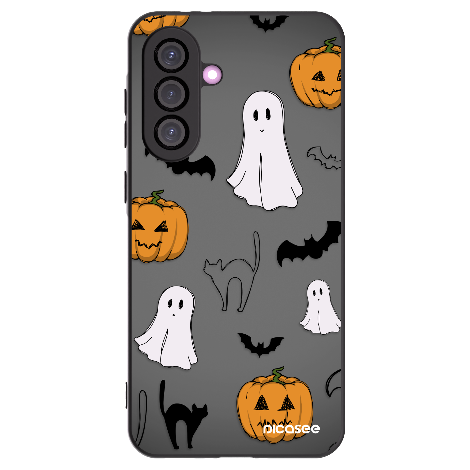 Picasee fekete szilikon tok az alábbi mobiltelefonokra Samsung Galaxy A36 5G - Spooky crew