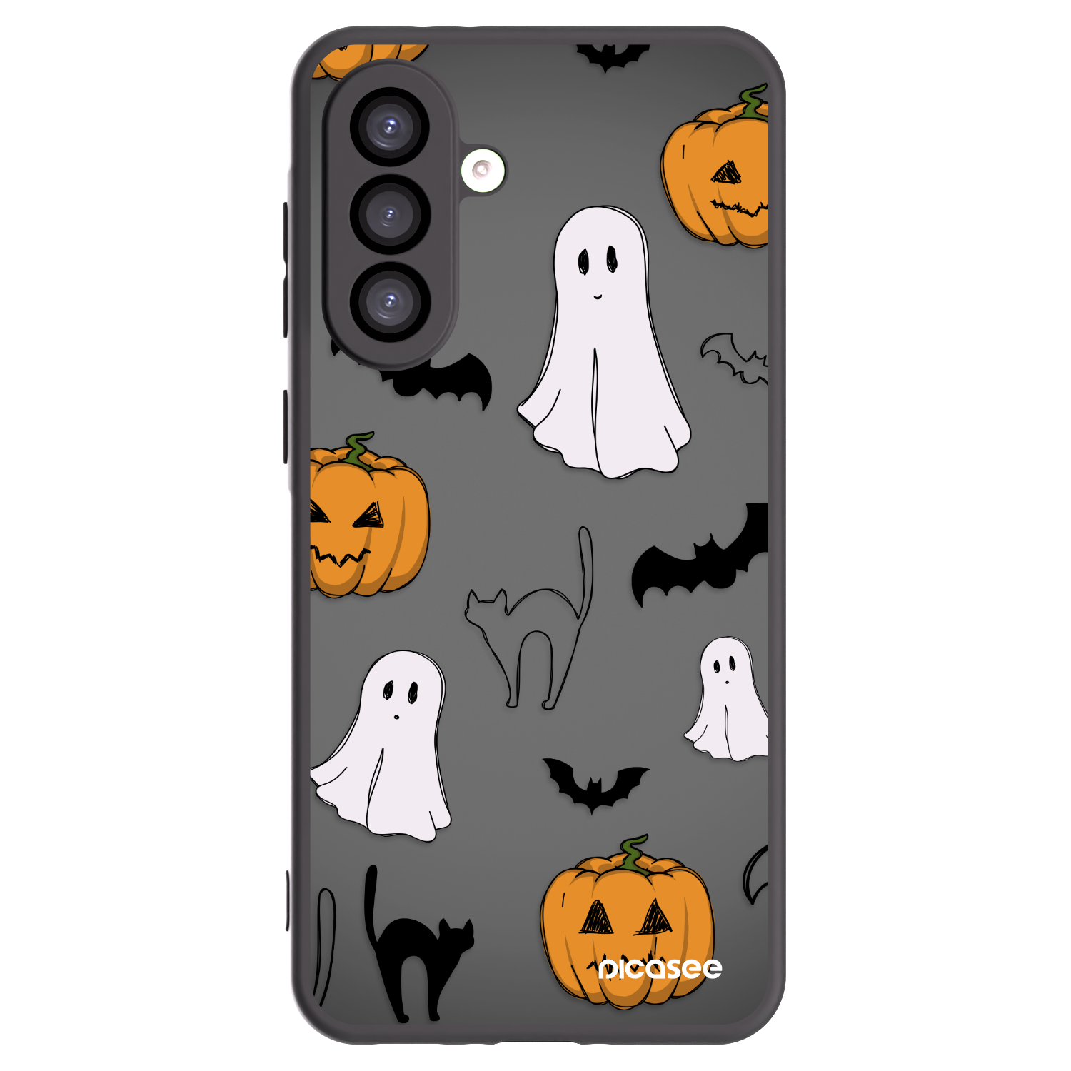 Picasee fekete szilikon tok az alábbi mobiltelefonokra Samsung Galaxy A26 5G A266B - Spooky crew