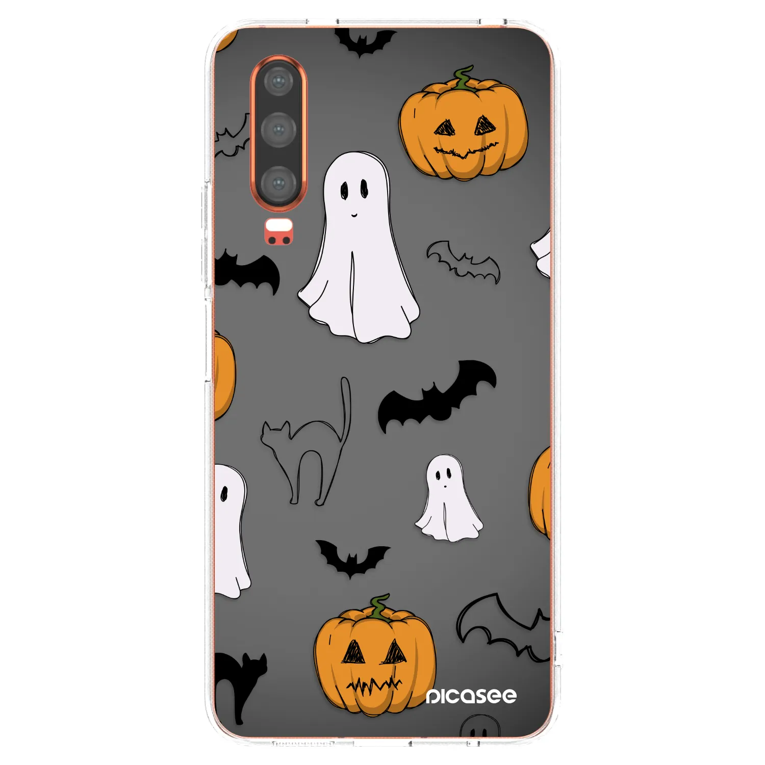 Picasee átlátszó szilikon tok az alábbi mobiltelefonokra Huawei P30 - Spooky crew