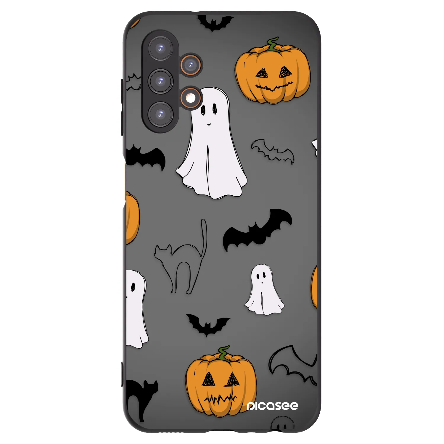Picasee fekete szilikon tok az alábbi mobiltelefonokra Samsung Galaxy A13 5G - Spooky crew