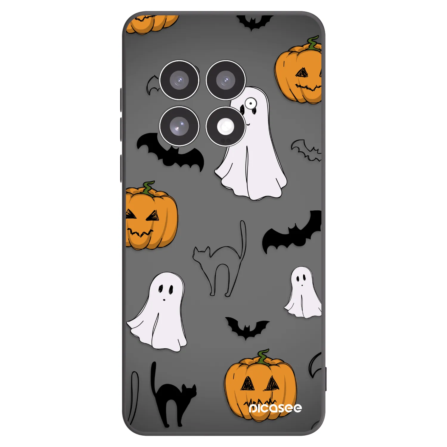 Picasee fekete szilikon tok az alábbi mobiltelefonokra OnePlus 13 5G - Spooky crew