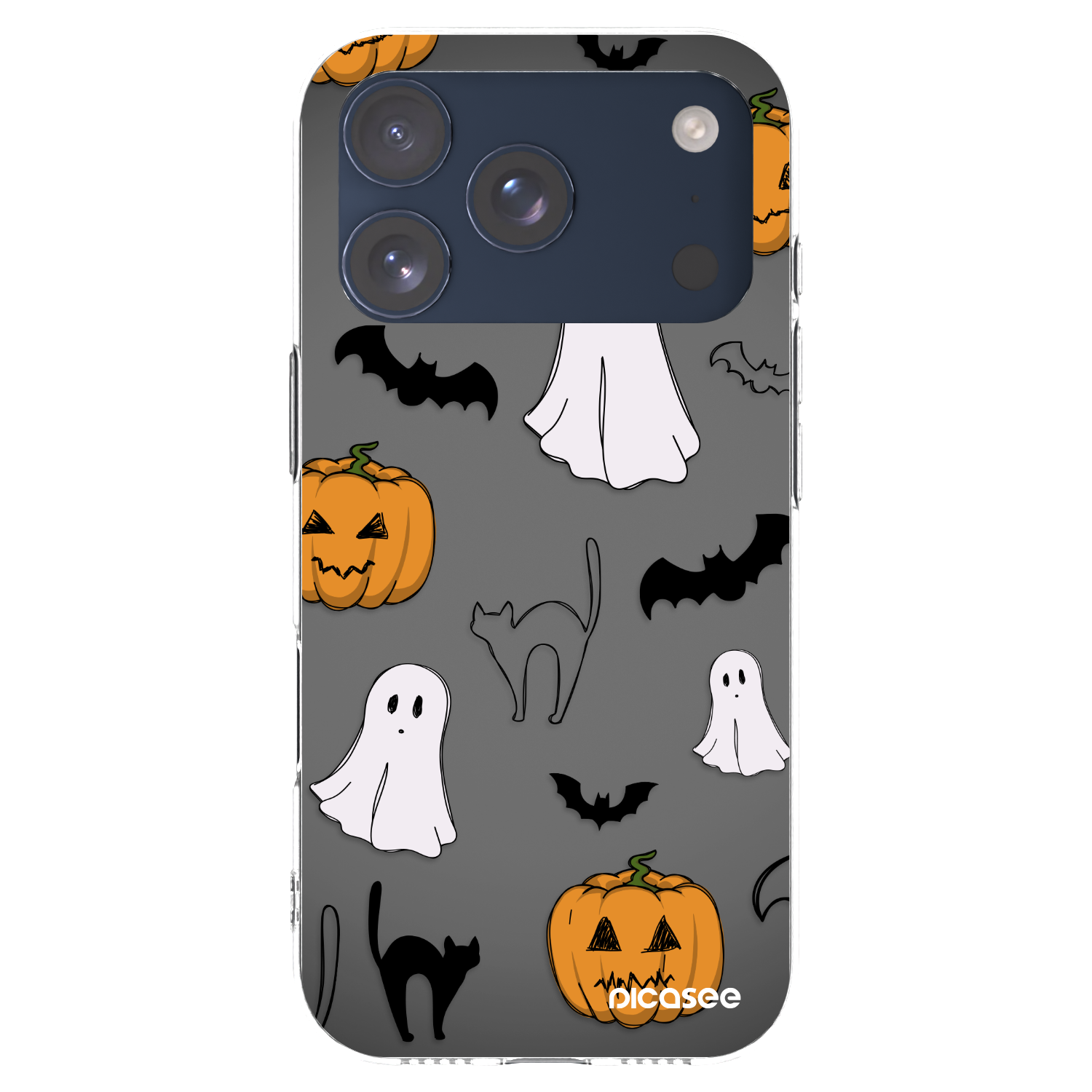 Picasee átlátszó szilikon tok az alábbi mobiltelefonokra Apple iPhone 17 Pro - Spooky crew