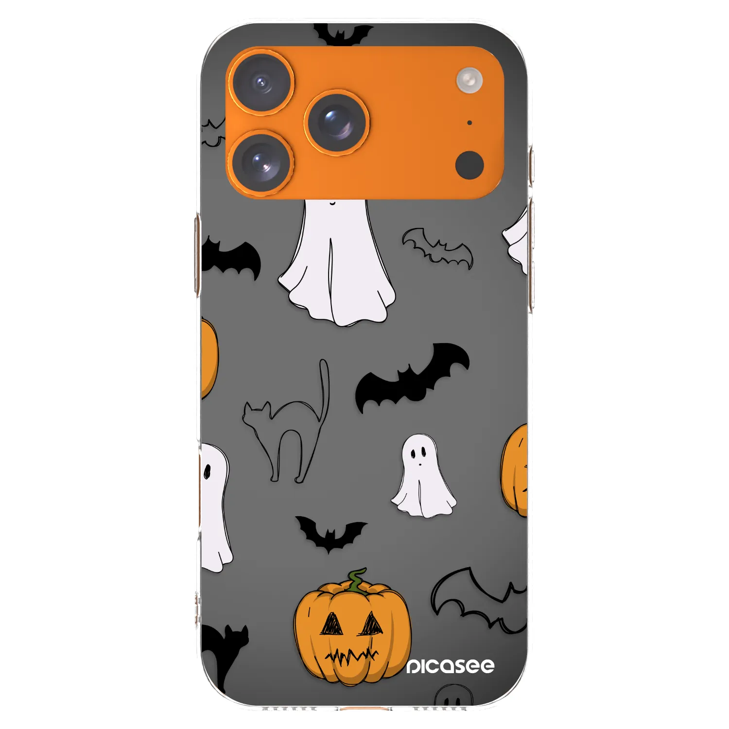 Picasee átlátszó szilikon tok az alábbi mobiltelefonokra Apple iPhone 17 Pro Max - Spooky crew