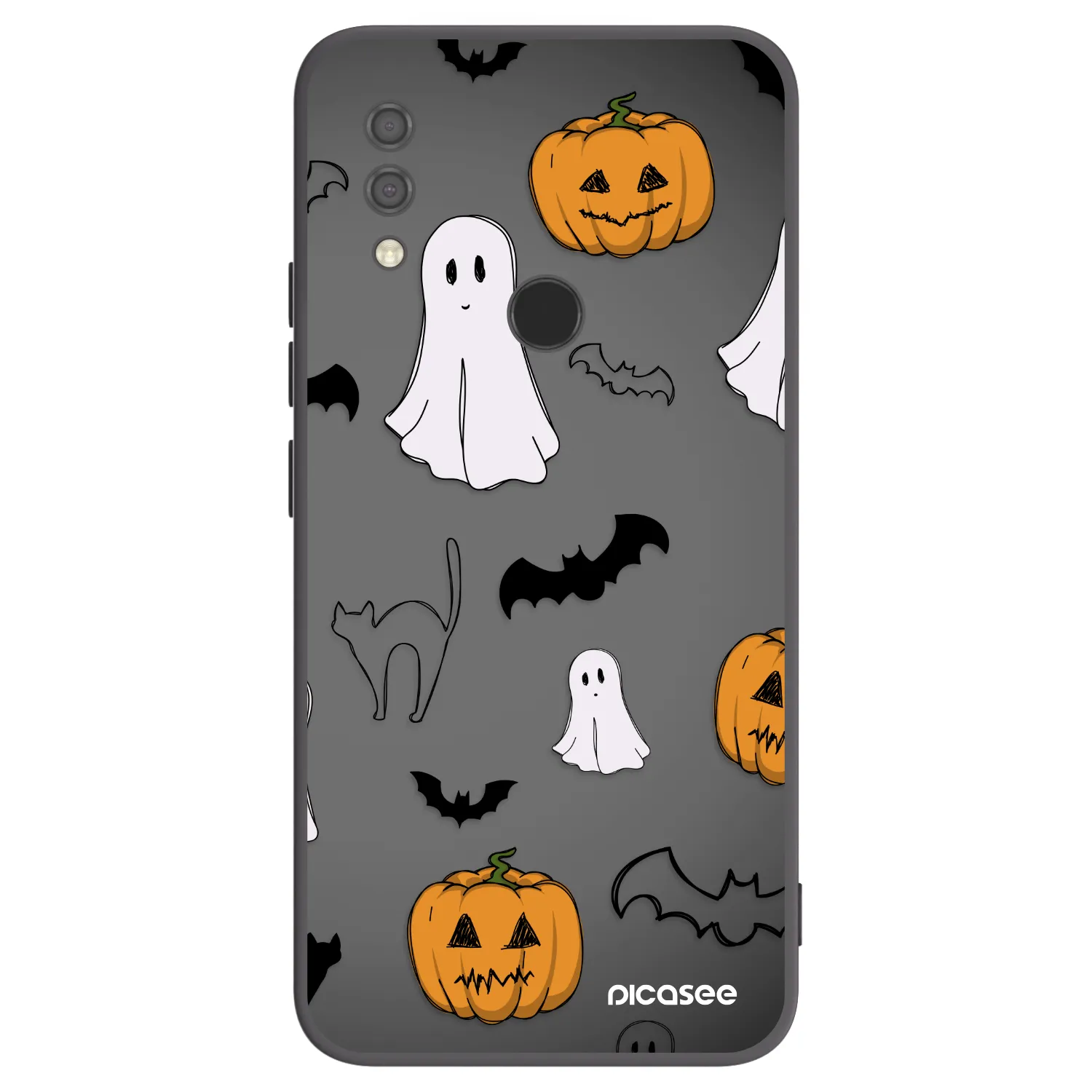 Picasee fekete szilikon tok az alábbi mobiltelefonokra Xiaomi Redmi 7 - Spooky crew
