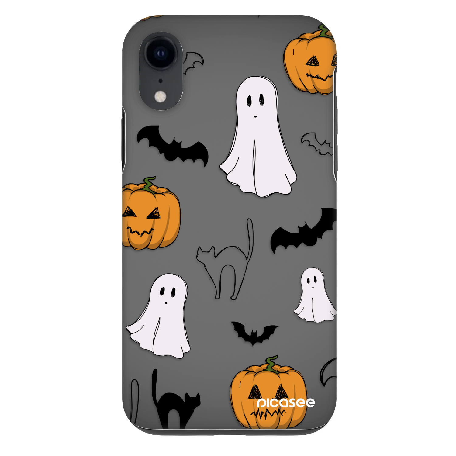 Picasee Fashion Case Apple iPhone XR - Spooky crew
