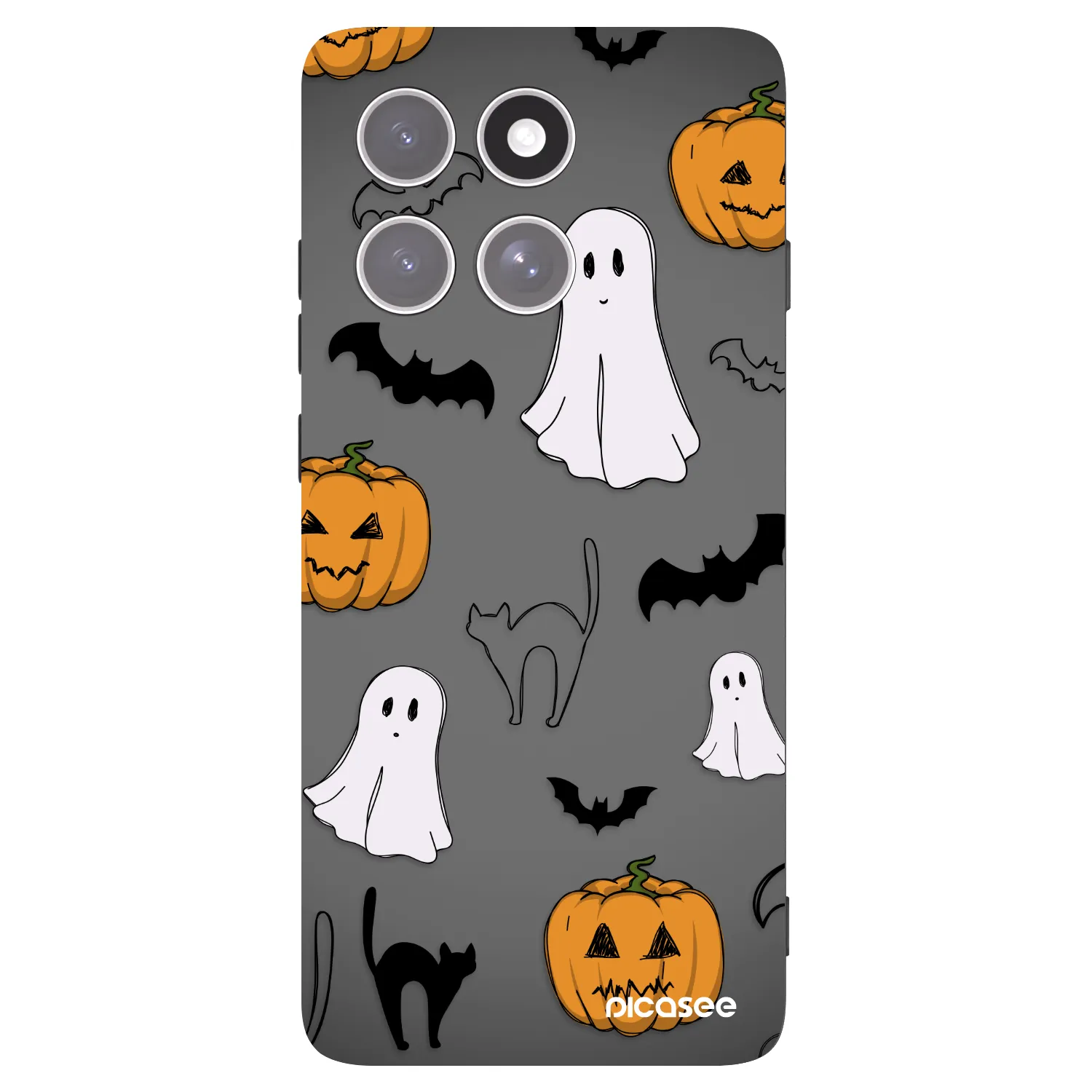 Picasee fekete szilikon tok az alábbi mobiltelefonokra Motorola Edge 60 Pro - Spooky crew
