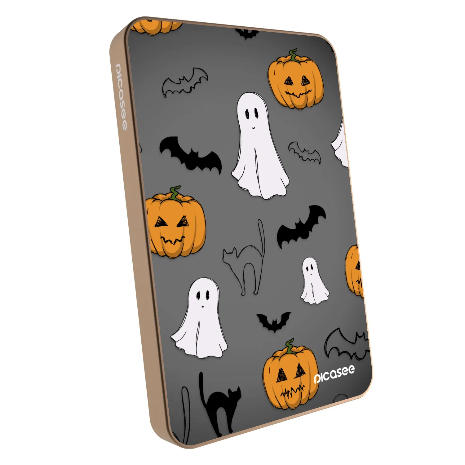 Picasee Powerbank MagSafe 5 000 mAh Aranysárga - Spooky crew