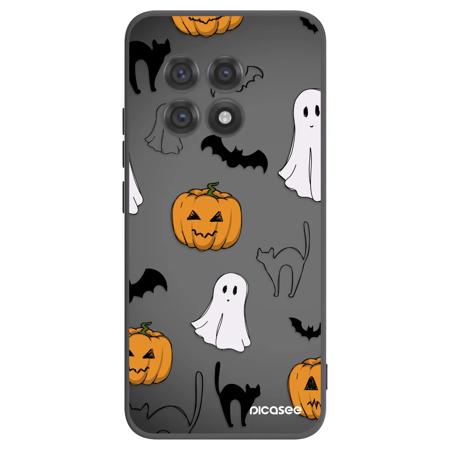 Picasee fekete szilikon tok az alábbi mobiltelefonokra OnePlus 13R 5G - Spooky crew
