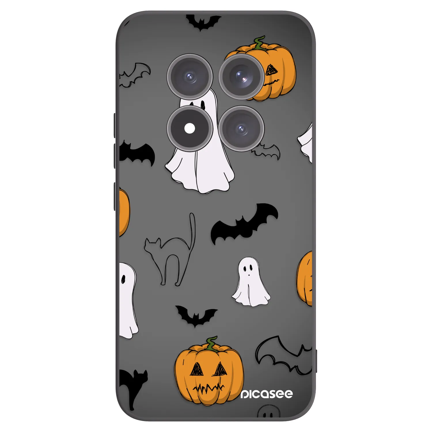 Picasee fekete szilikon tok az alábbi mobiltelefonokra Xiaomi Redmi Note 15 Pro+ - Spooky crew