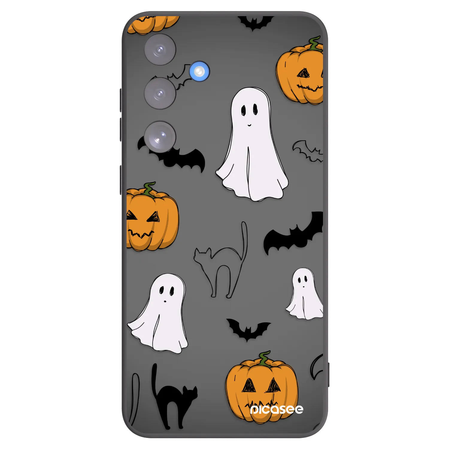 Picasee fekete szilikon tok az alábbi mobiltelefonokra Samsung Galaxy S25 FE 5G - Spooky crew