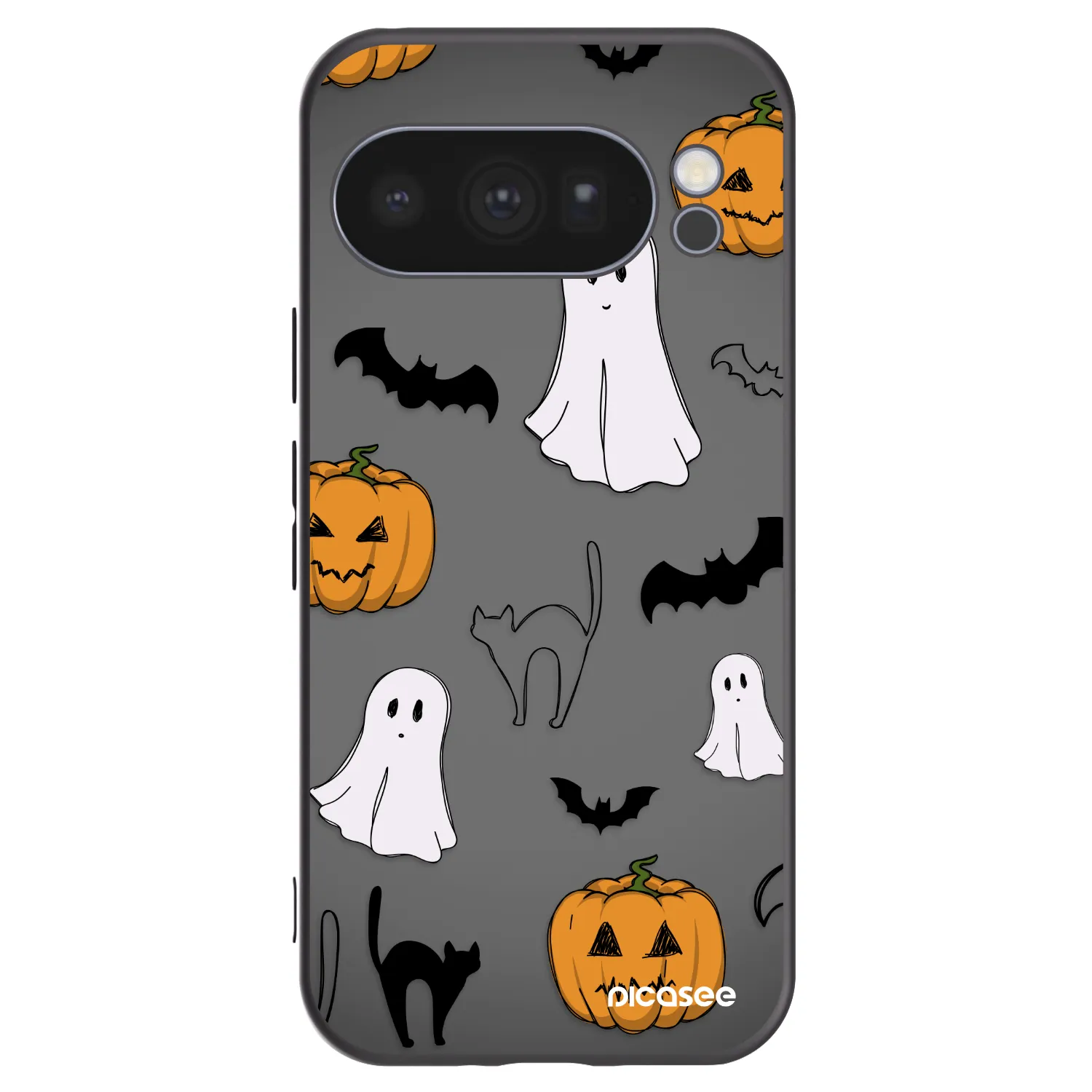 Picasee fekete szilikon tok az alábbi mobiltelefonokra Google Pixel 10 Pro - Spooky crew