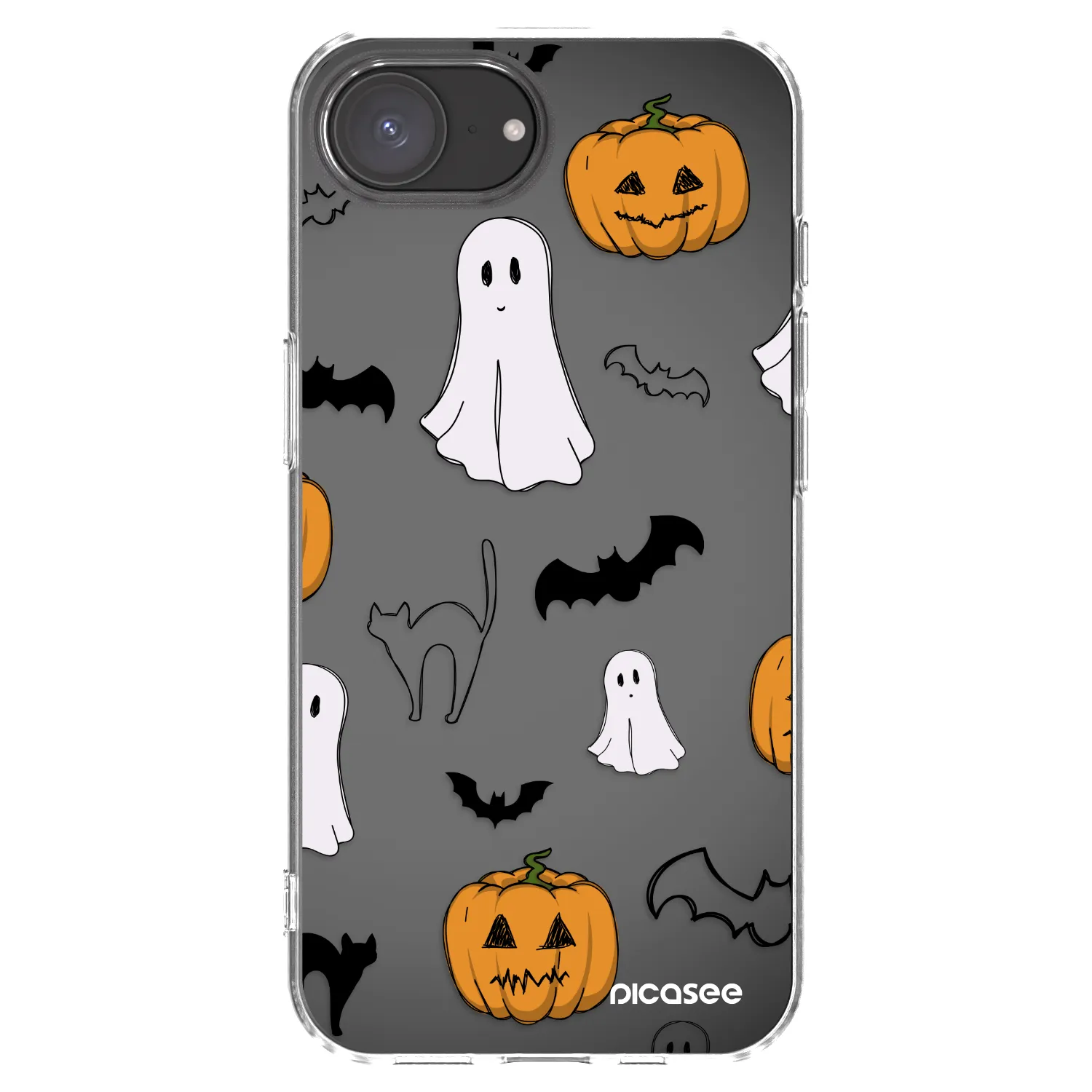 Picasee átlátszó szilikon tok az alábbi mobiltelefonokra Apple iPhone 17e - Spooky crew