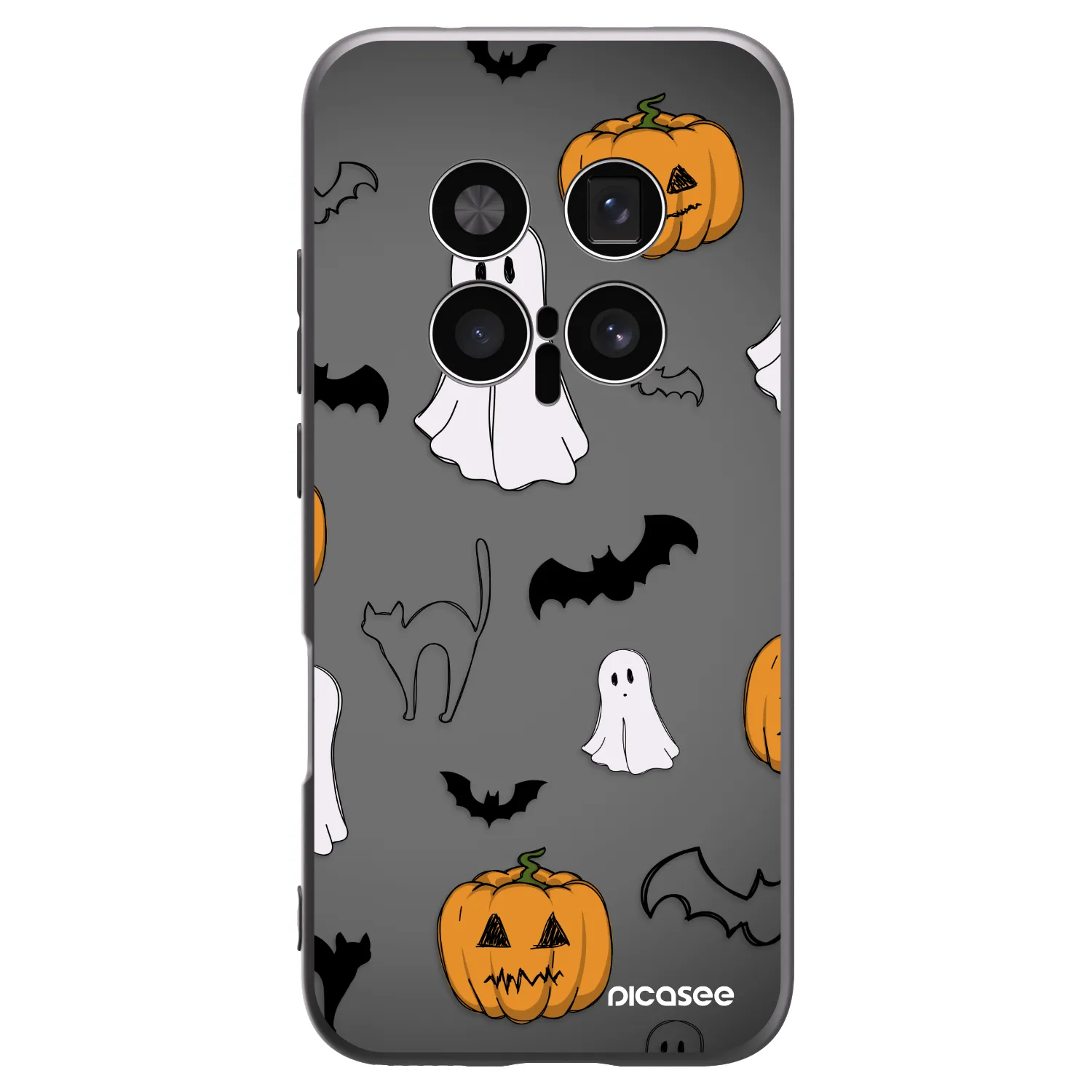 Picasee fekete szilikon tok az alábbi mobiltelefonokra Honor Magic8 Pro 5G - Spooky crew