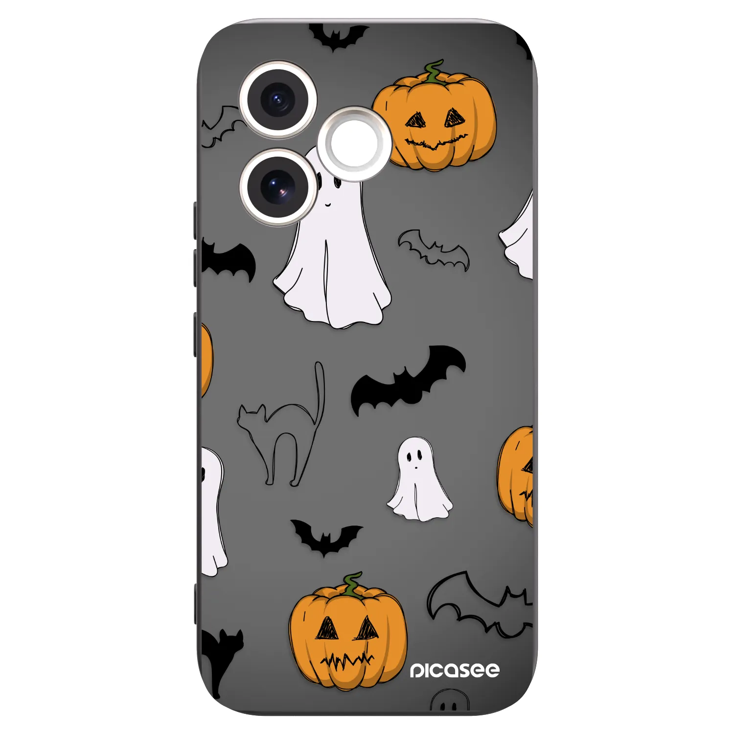 Picasee fekete szilikon tok az alábbi mobiltelefonokra Honor 600 Lite - Spooky crew