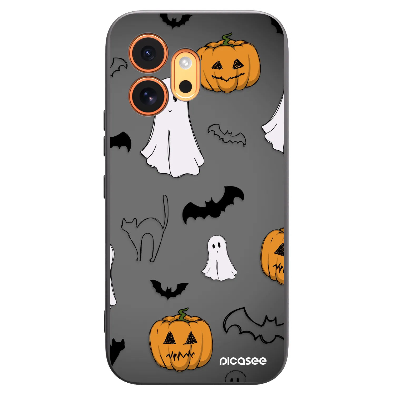 Picasee fekete szilikon tok az alábbi mobiltelefonokra Honor 600 - Spooky crew