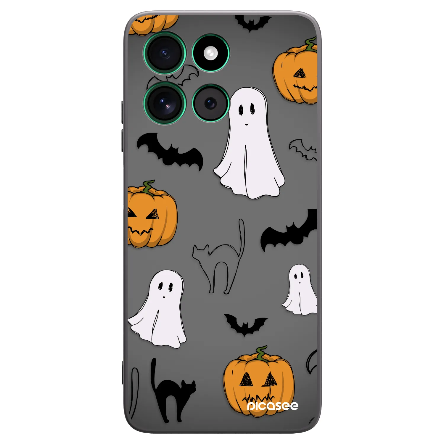 Picasee fekete szilikon tok az alábbi mobiltelefonokra Motorola Moto G57 Power - Spooky crew