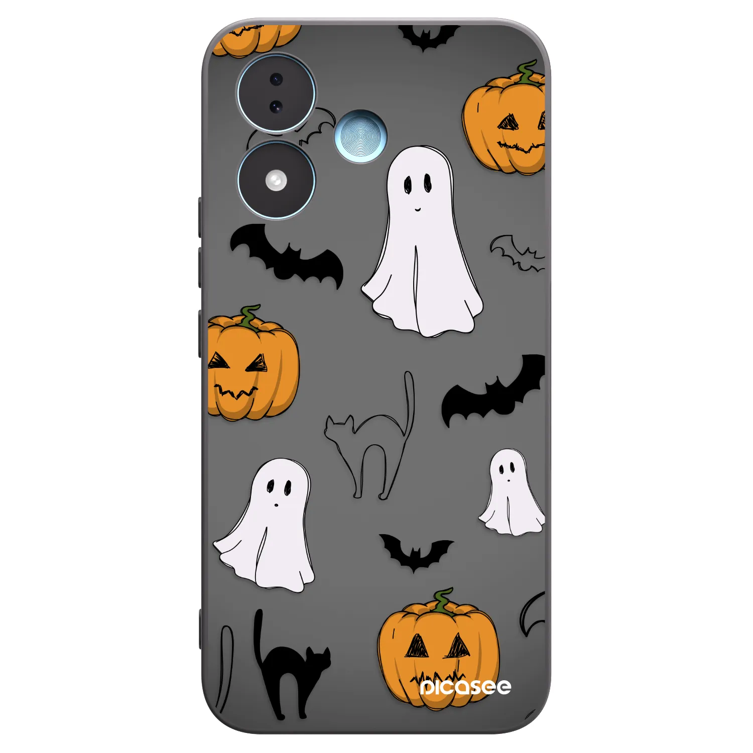 Picasee fekete szilikon tok az alábbi mobiltelefonokra Xiaomi Redmi Note 17 5G - Spooky crew