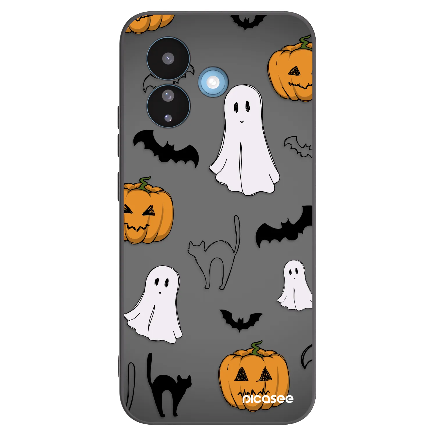 Picasee fekete szilikon tok az alábbi mobiltelefonokra Xiaomi Redmi Note 17 Pro 5G - Spooky crew