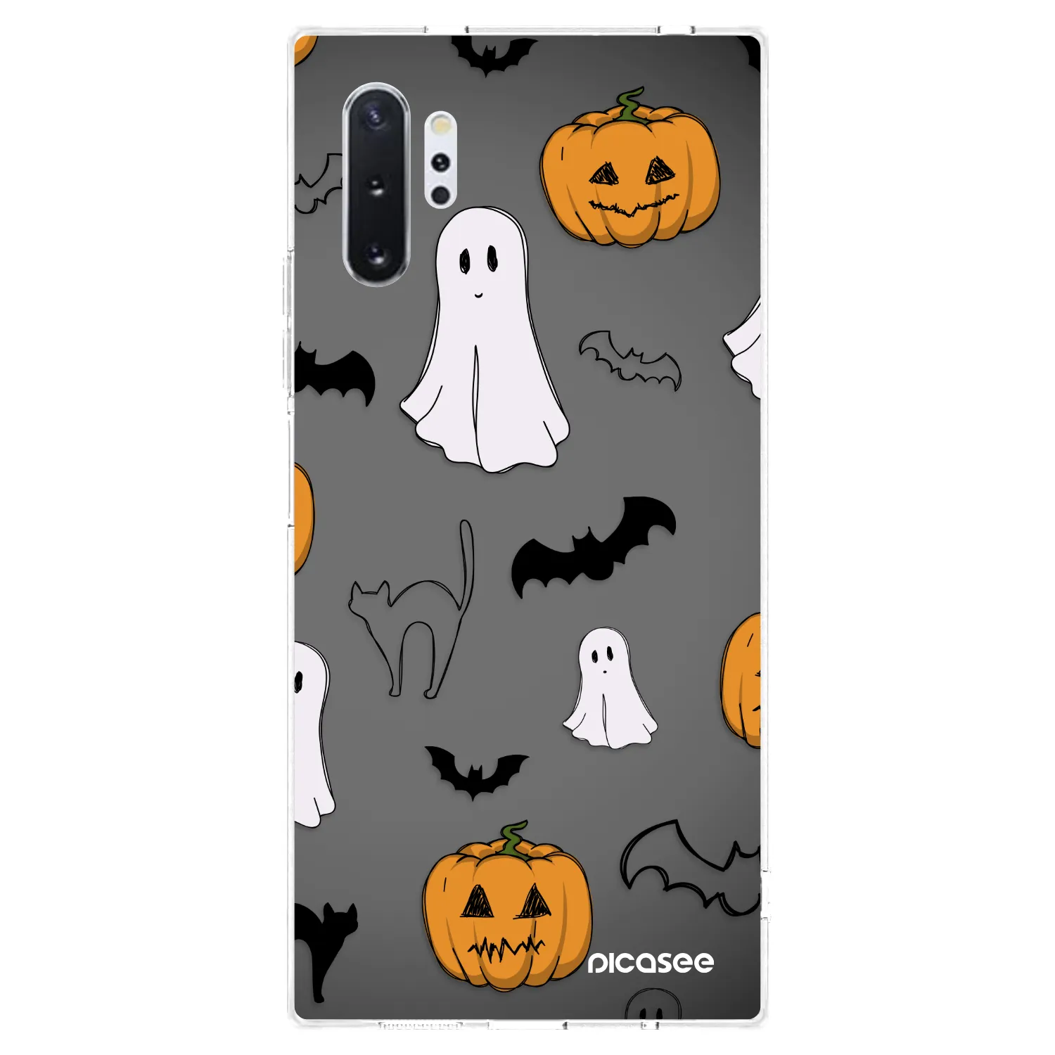 Picasee átlátszó szilikon tok az alábbi mobiltelefonokra Samsung Galaxy Note 10+ N975F - Spooky crew