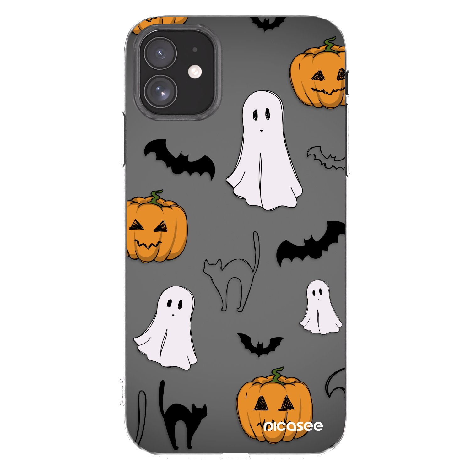 Picasee átlátszó szilikon tok az alábbi mobiltelefonokra Apple iPhone 11 - Spooky crew